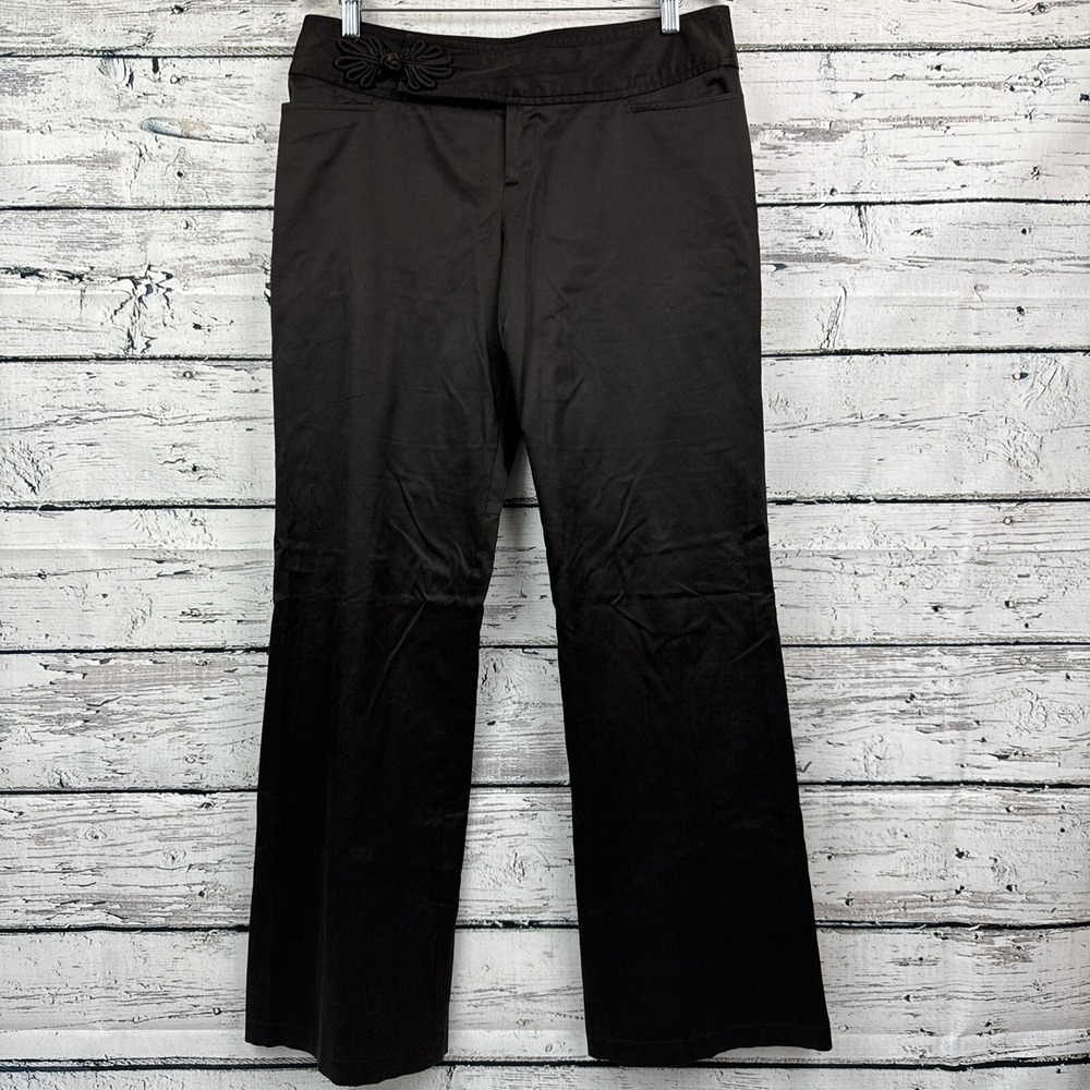 Nanette Lepore Vintage Wide Leg Dress Pants‎ Women's [Size 10] Brown Made in USA